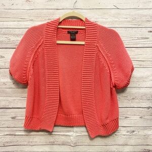 Henri Bendel | coral cardigan bolero